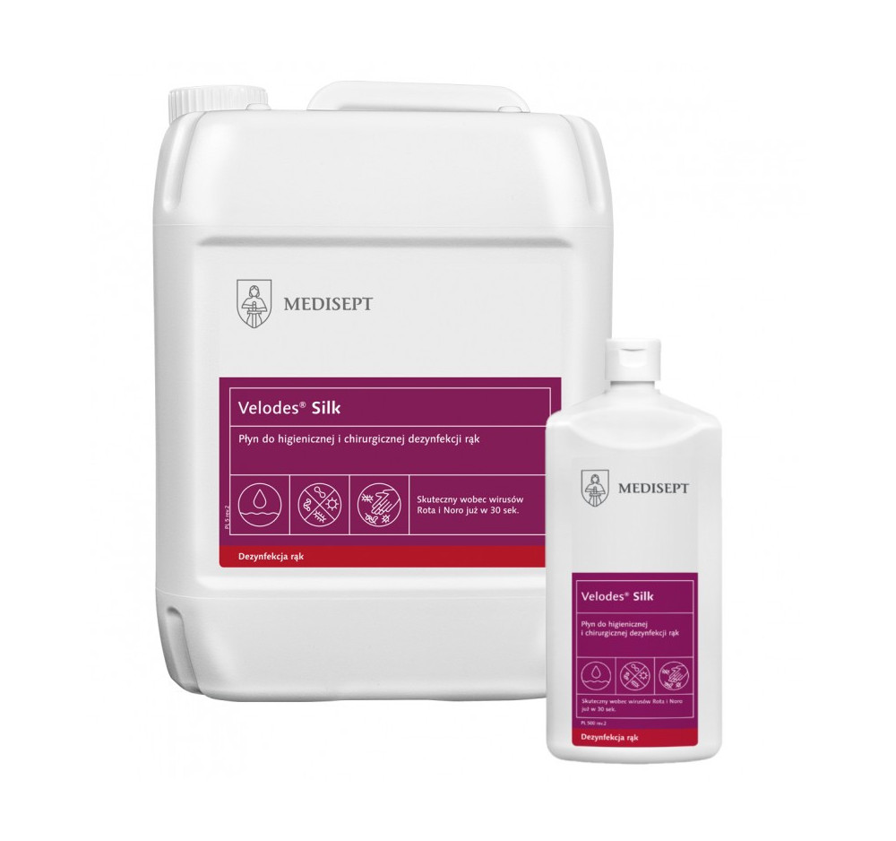 Medisept Velodes Silk Płyn do higienicznej i chirurgicznej dezynfekcji rąk