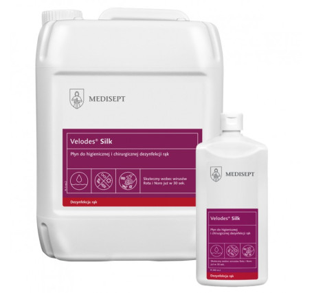 Medisept Velodes Silk Płyn do higienicznej i chirurgicznej dezynfekcji rąk